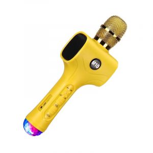 Ασύρματο μικρόφωνο Karaoke με ηχείο - M10 - 961867 - Yellow