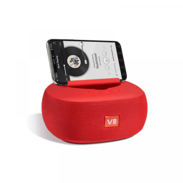 Ασύρματο ηχείο Bluetooth με βάση smarphone - V8 - 716880 - Red