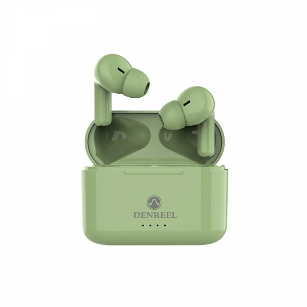 Ασύρματα ακουστικά με θήκη φόρτισης - DR12 - TWS - Green - 882665GR