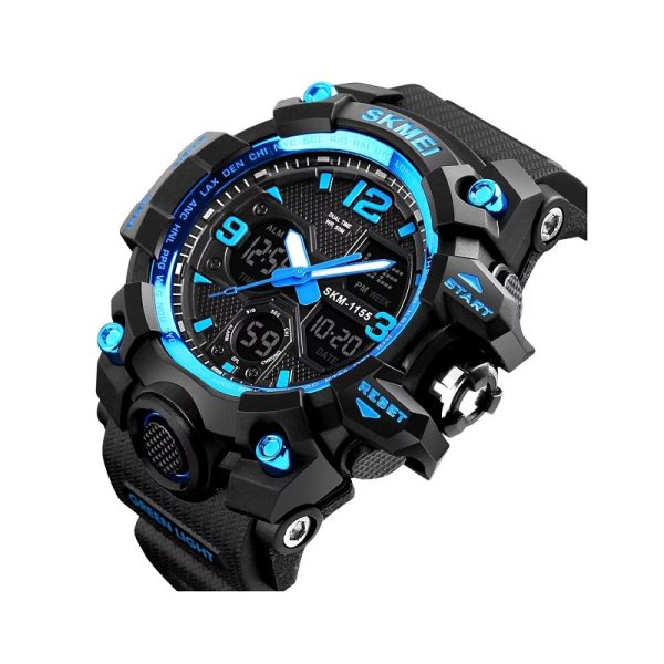 Ψηφιακό/αναλογικό ρολόι χειρός – Skmei - 1155 - 011552 - Black/Blue
