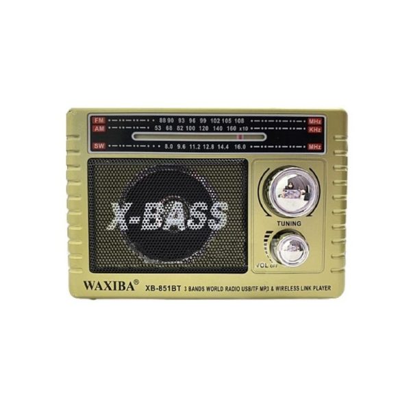 Rechargeable Radio - XB -853 -BT - 008539 - Gold