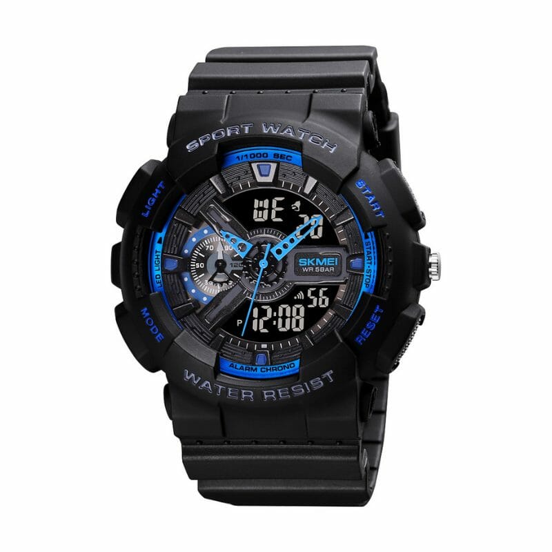 Ψηφιακό/αναλογικό ρολόι χειρός – Skmei – 1688 – Black/Blue Κωδικός: 016885_bbl