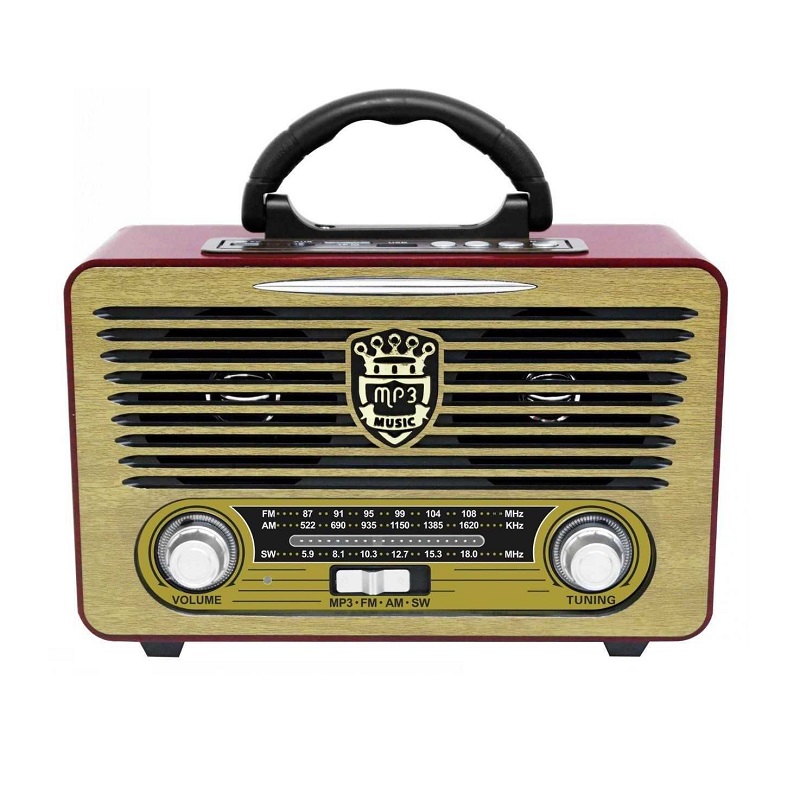 Επαναφορτιζόμενο ραδιόφωνο Retro – MU-115BT – 121155 Κωδικός: 121155