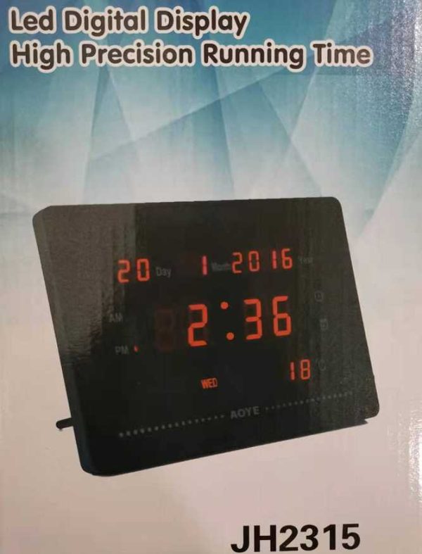 Electronic LED Digital Clock - JH -2315 - 690001 - Image 2