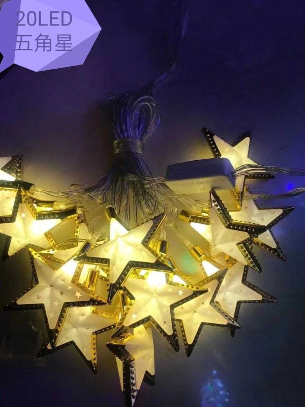 Christmas Lights - Stars - 20 LED - Warm White - 210245 - Image 2