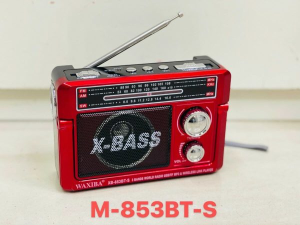 Rechargeable Radio - XB -853 -BT - 008539 - RED - Image 2