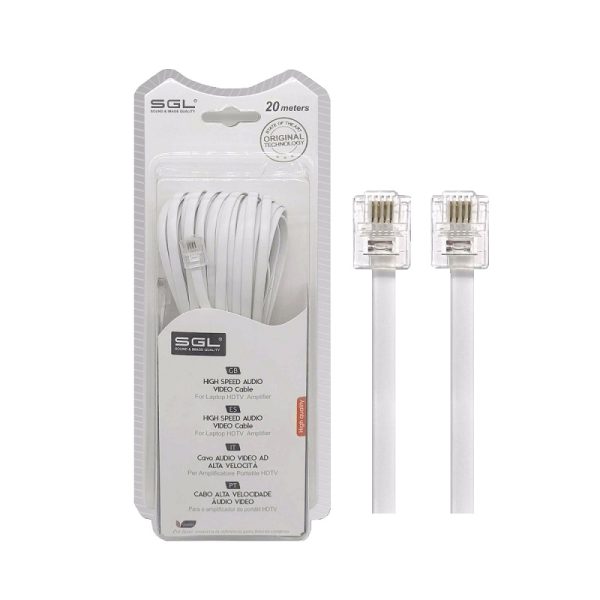Phone Cable - 20m - 6p4C - 197378
