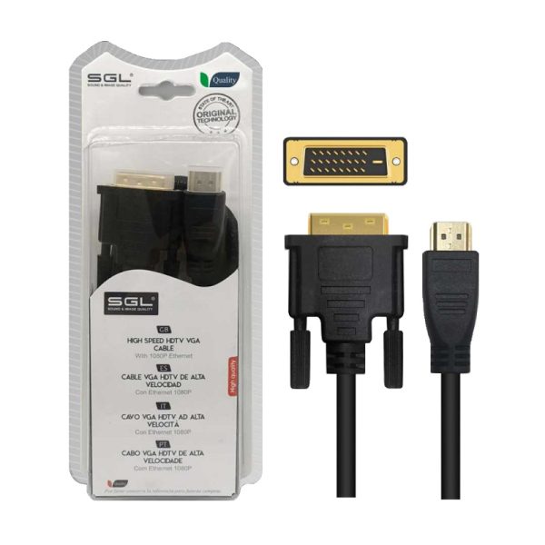 HDMI cable to DVI - 5M - 1595 - 200404