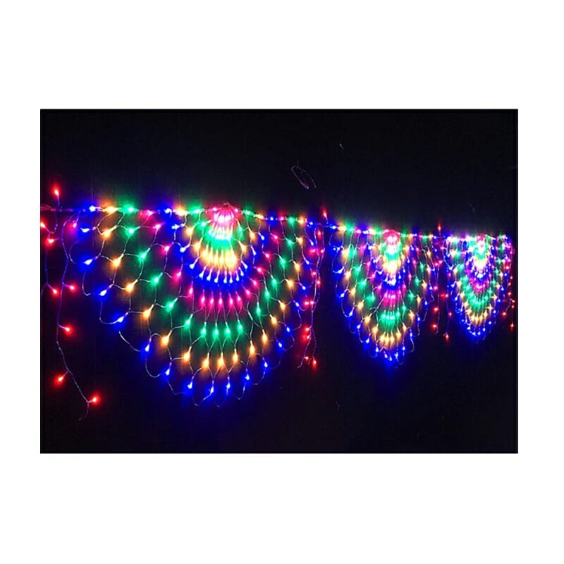 Christmas bright LED garland - Peacock - RGB - 210986