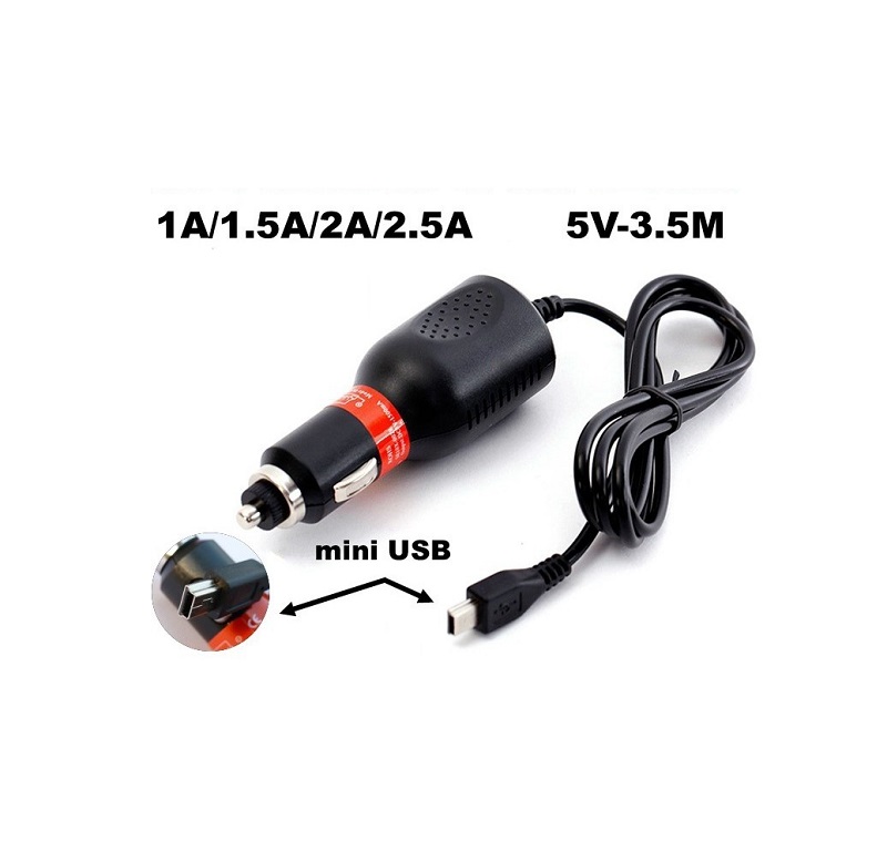 Φορτιστής αναπτήρα – Mini USB – 3.5m – 5V – 001245 Κωδικός: 001245