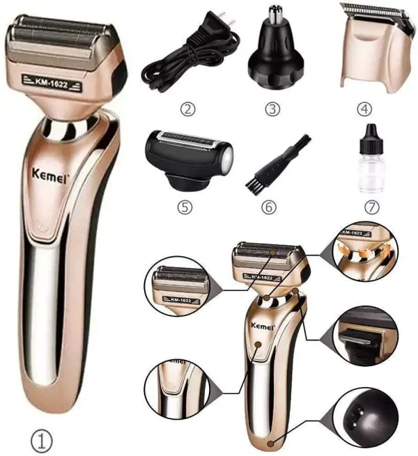 Shaver - KM -1622 - Kemei - Image 4