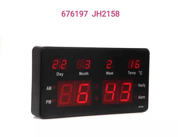 Electronic LED Digital Clock - JH2158 - 676197 - Image 2
