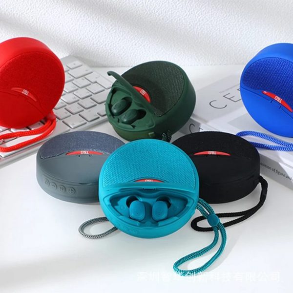 Bluetooth wireless speaker with headphones - TG -808 - 883808 - Gray - Image 3
