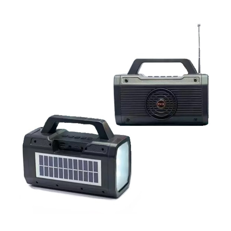 Ασύρματο ηχείο Bluetooth με ηλιακό πάνελ – P418 – 884676 – Black Κωδικός: 884676_b