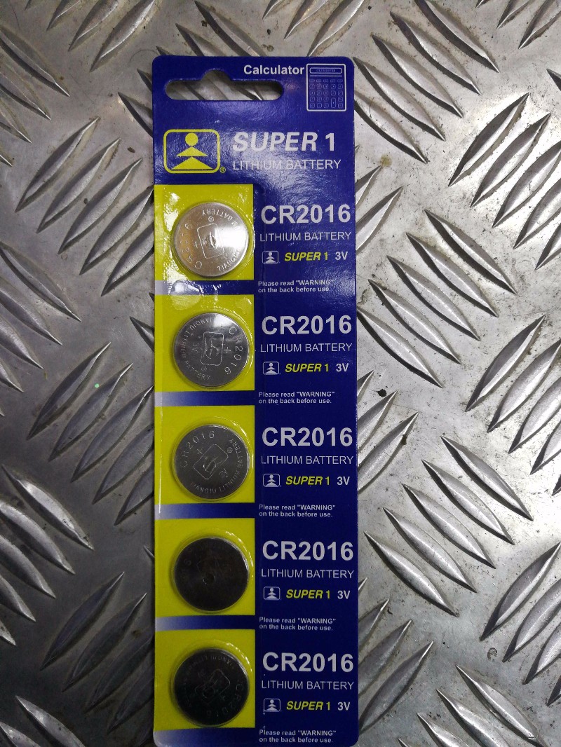 Σετ 5Χ μπαταρίες τύπου CR2016 - 3V