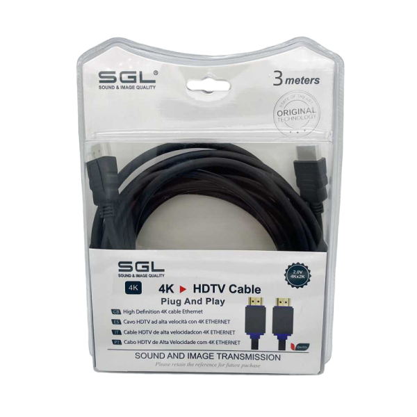 HDMI cable - D1592 - High Speed ​​2.0V - 3M - 094847