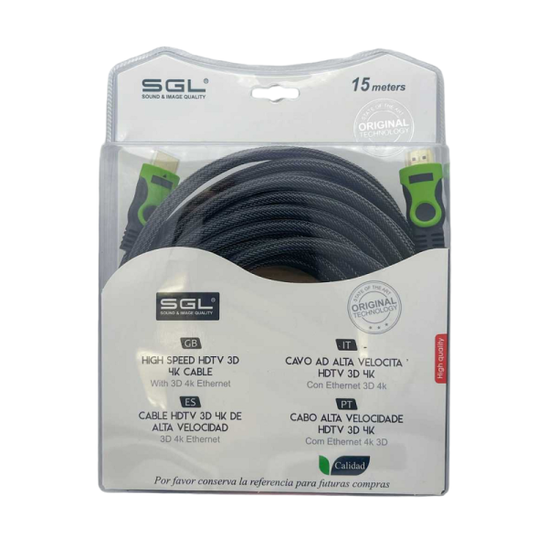 HDMI cable - B1593 - 1.4V - Male/Male - 15m - 094922