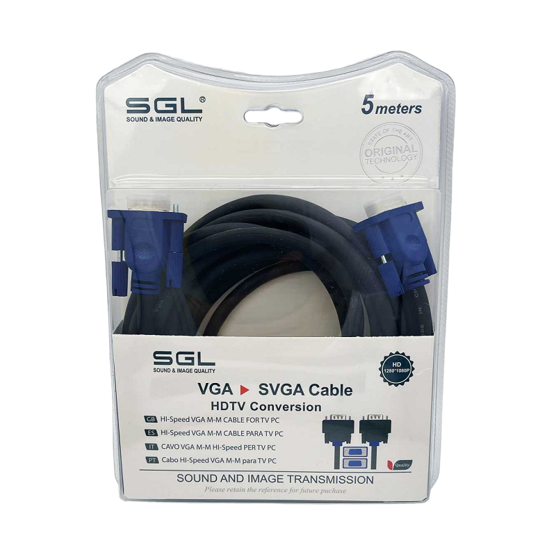 Καλώδιο VGA – 550BB – Male/Male – 5m – 095080 Κωδικός: 095080