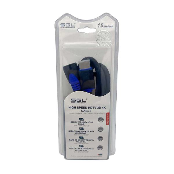 HDMI Corner Cable - 90 ° - 1592F - MALE/MALE - 1.5m - 095226