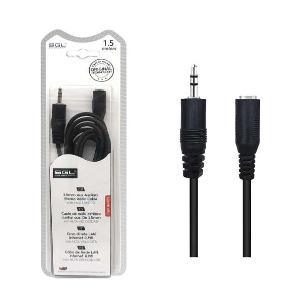 35mm Jack Cable - 402 - Male/Female - 1.5m - 097336