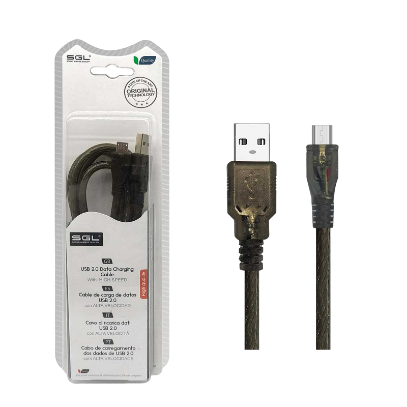 Καλώδιο φόρτισης & data – 13S – USB-A male/Micro USB – 5m – 097381 Κωδικός: 097381