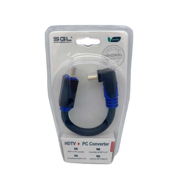 HDMI cable adapter 90 ° - A1592F -02 - MALE/MALE - 098050