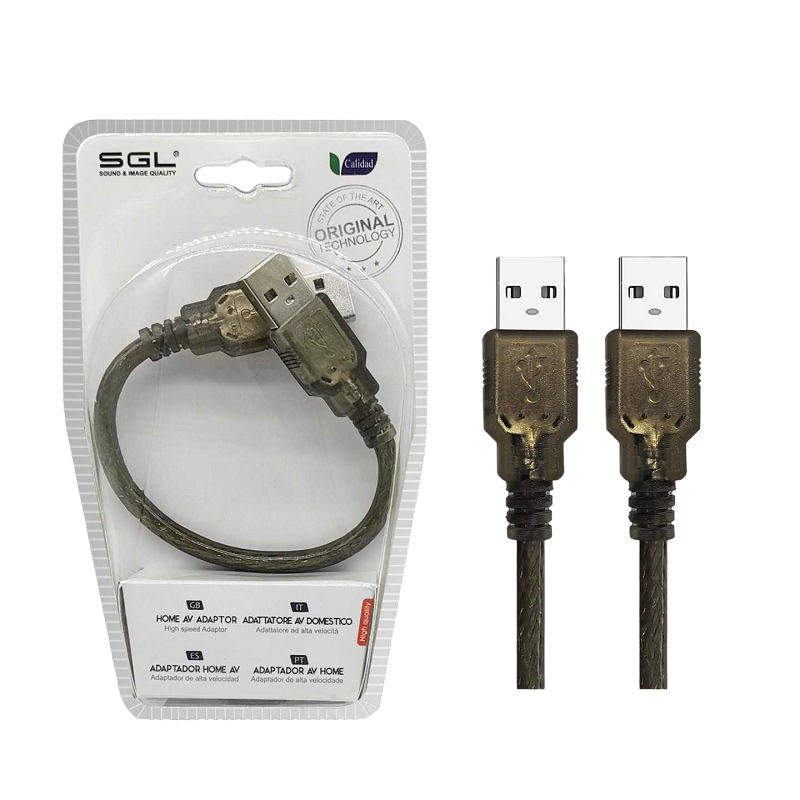 Αντάπτορας καλώδιο USB 2.0 – AA-01 – USB-A male/male – 20cm – 098135 Κωδικός: 098135