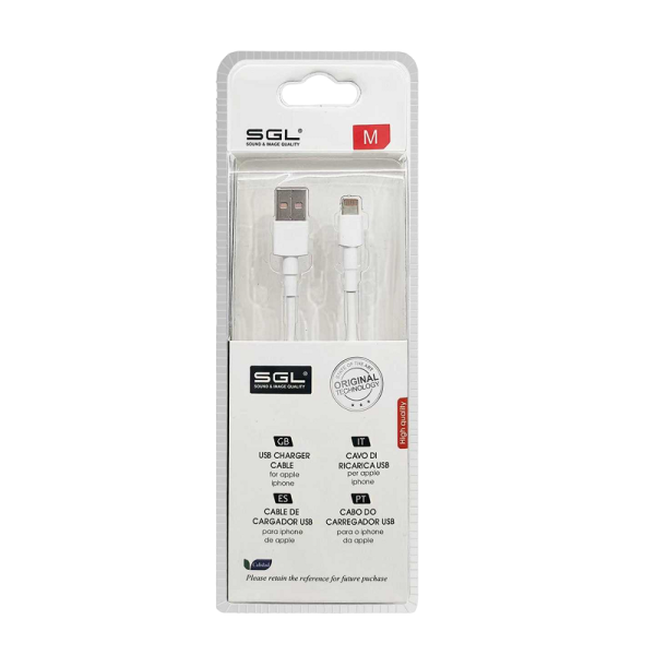 Charging Cable & Data - Lightning - Fast Charge - D5 - 1M - 099286