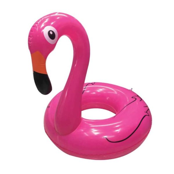 Inflatable life jacket flamingo - 90cm - 150366