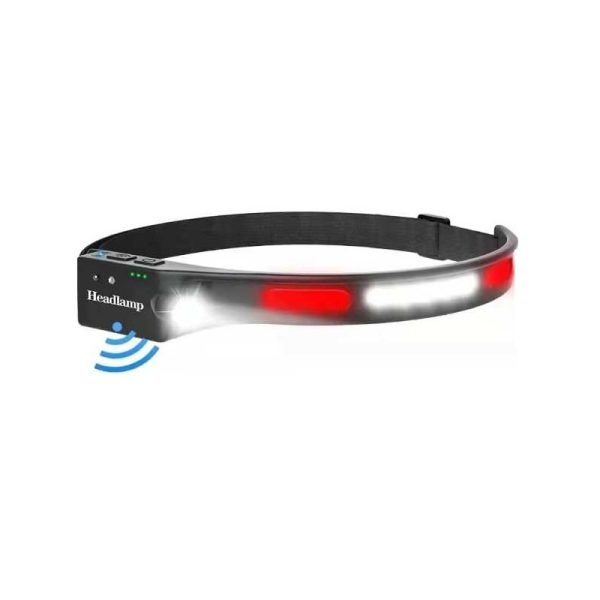 LED head lens - White/Red - 5808 - 200514