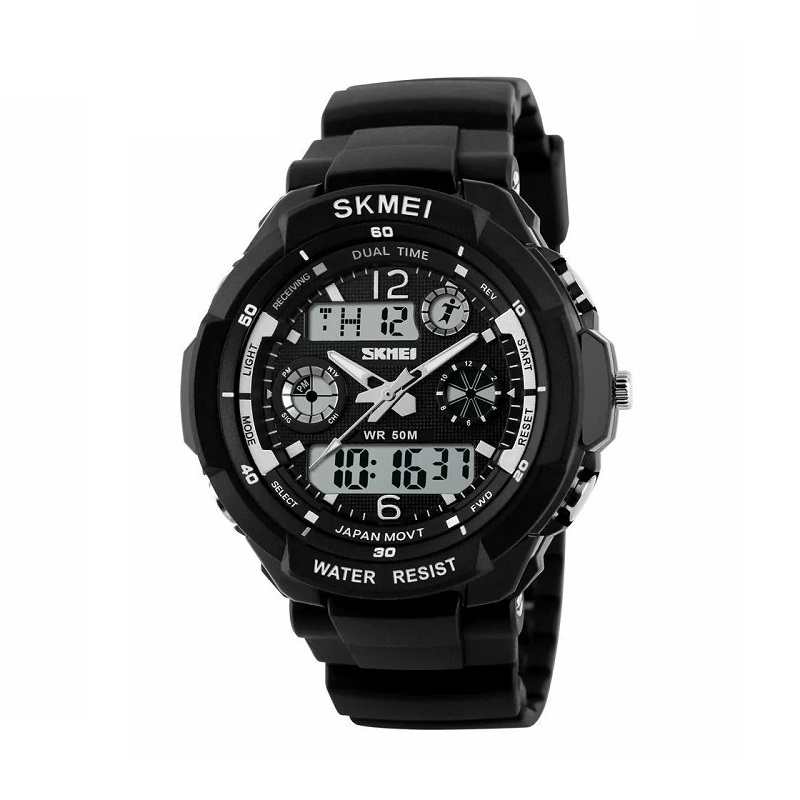 Ψηφιακό/αναλογικό ρολόι χειρός – Skmei – 0931 – Black Κωδικός: 209315_black