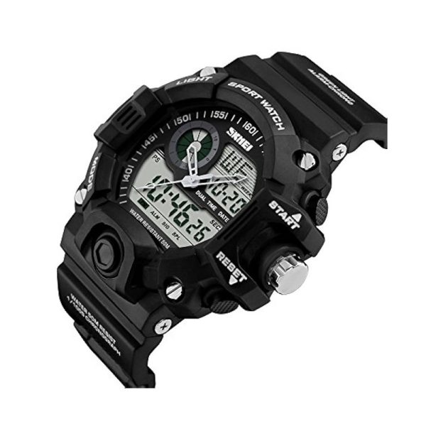 Digital/Analog Handmade Watch - Skmei - 1029 - Black