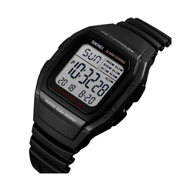 Ψηφιακό ρολόι χειρός – Skmei – 1278 – Black Κωδικός: 212780_black