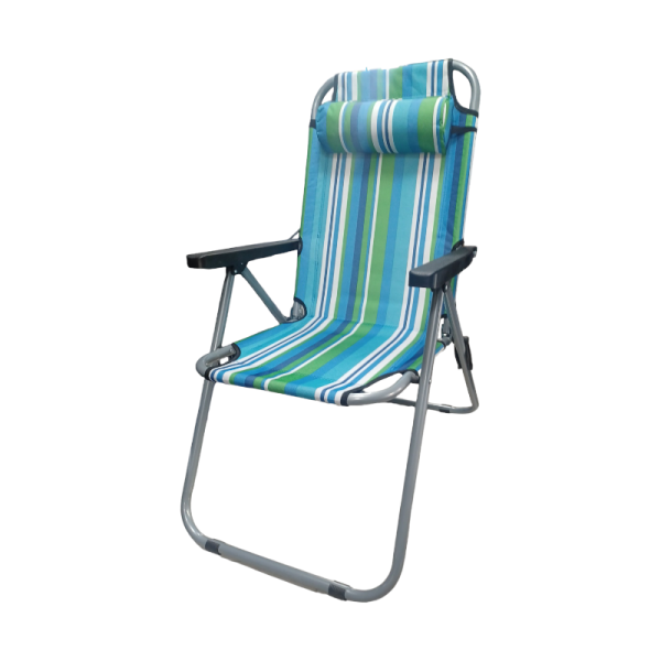 Foldable Camping Chair - 1608 - 270874 - Blue/Green