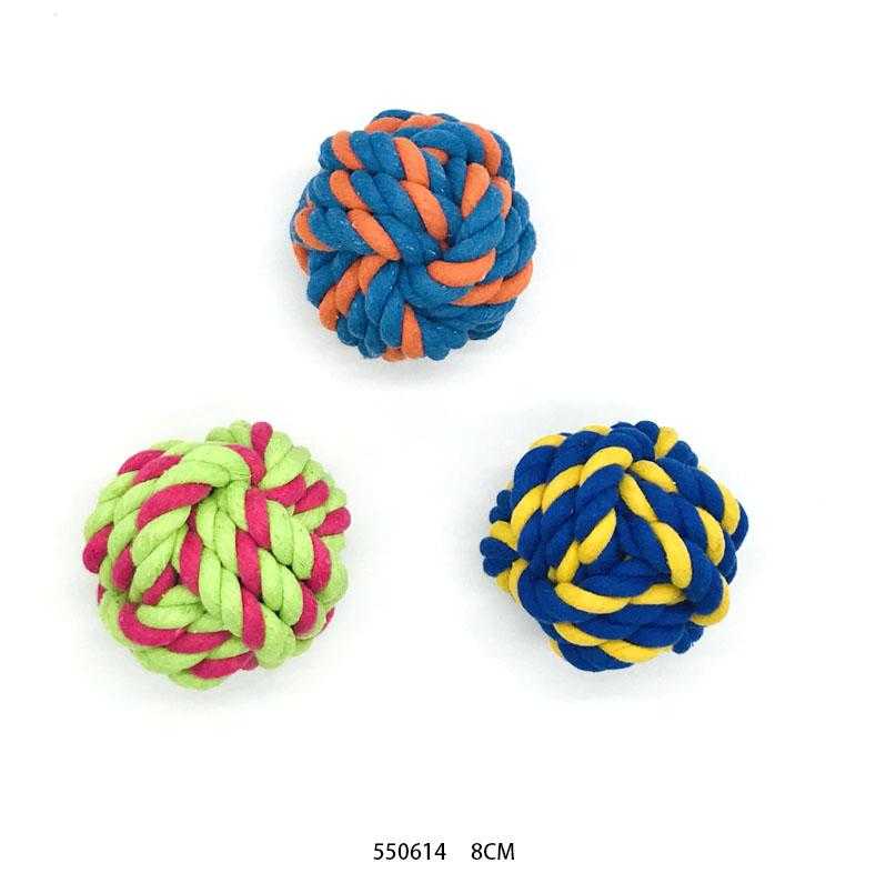 Παιχνίδι σκύλου μπάλα από σχοινί – 8cm – 550614 Κωδικός: 550614