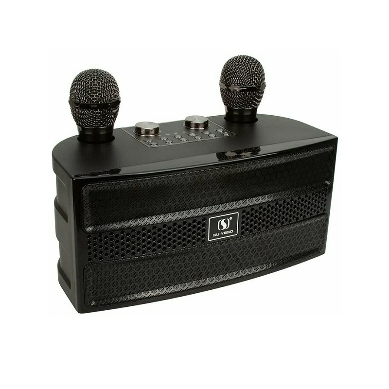 Ασύρματο ηχείο Bluetooth με 2 μικρόφωνα Karaoke – YS-202 – 887165 – Black Κωδικός: 887165_b