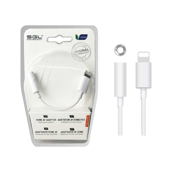 Lightning adapter in Jack 3.5mm Female - T60 - 096056