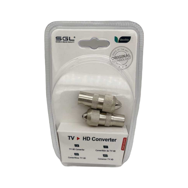 Antenna Plus TV RF Coaxial - 2PCS - 1Male/1Female - 1325-2 - 098739