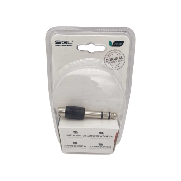 Jack 6.3mm audio adapter at 3.5mm - 1857-1 - 098760