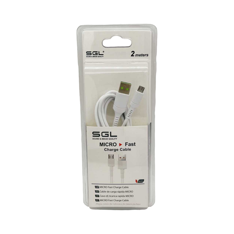 Καλώδιο φόρτισης & data – Micro USB – D13 – 2m – 099323 Κωδικός: 099323
