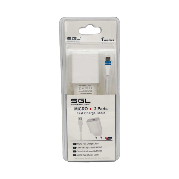 Cable Charging Professor and 2 USB ports - Micro USB - Quick Charge - B13 -F2 - 1M - 099538