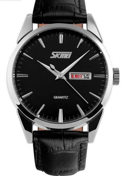 Αναλογικό ρολόι χειρός – Skmei – 9073 – Black/Silver Κωδικός: 290733_black_silver