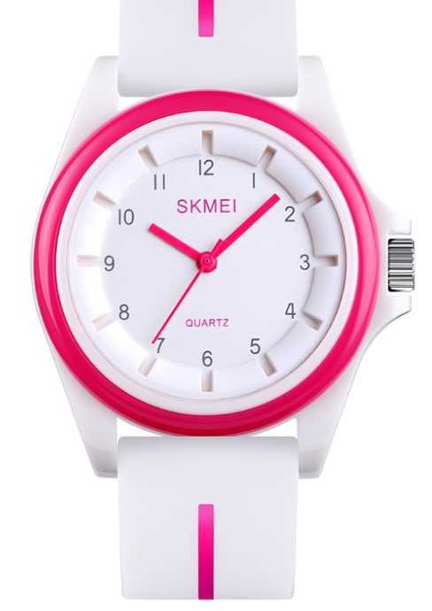 Αναλογικό ρολόι χειρός – Skmei – 1578 – 215781 – White/Pink Κωδικός: 215781_White/Pink