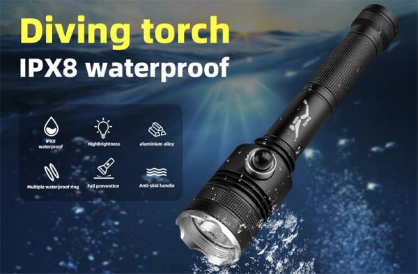 Rechargeable Diving LED lens - XP -021 - 200187 - Image 2