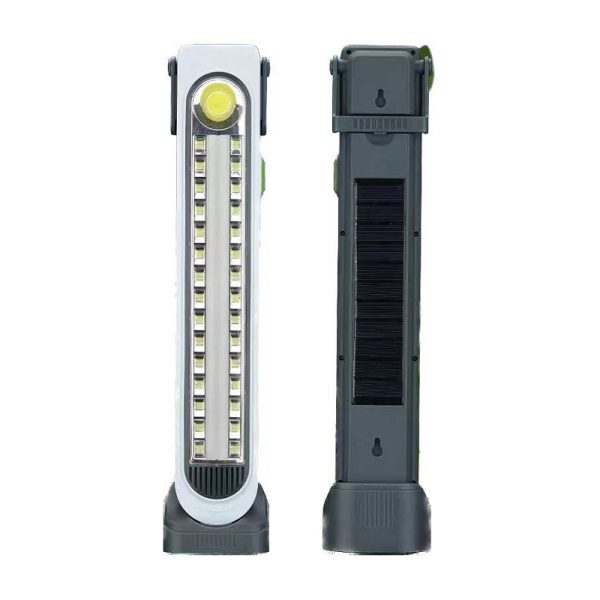 Rechargeable Emergency LED lens with solar panels - 6855T - 200620
