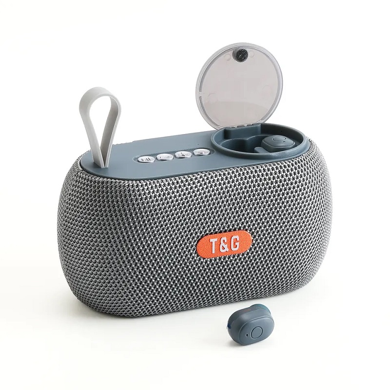 Ασύρματο ηχείο Bluetooth με σετ ακουστικά – TG810 – 889459 – Grey Κωδικός: 889459_g