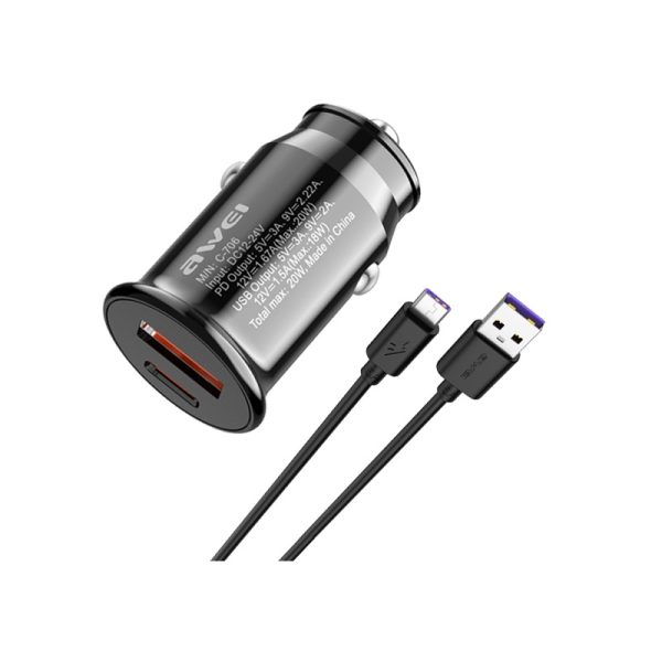 Car Lighter Charger - Quick Charger - C706 - Awei - 888421