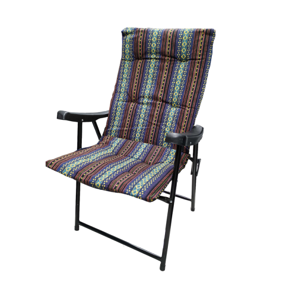 Foldable Camping Chair - 1297-50 - 100014 - Purple/Orange