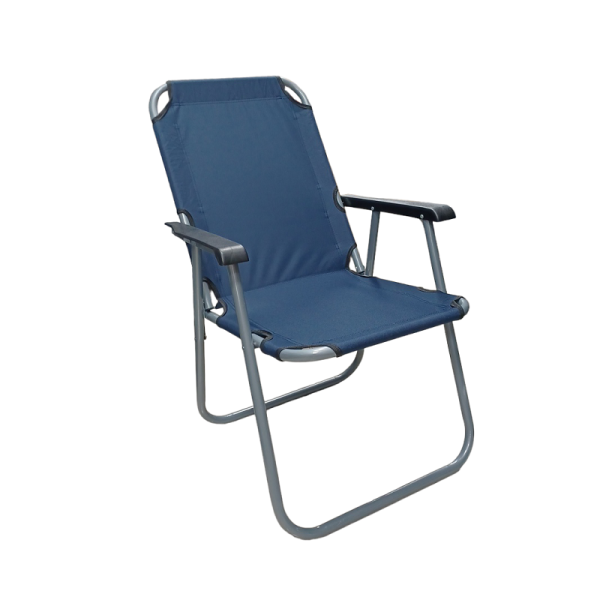 Foldable Camping Chair - 1257 - 100045 - Dark Blue