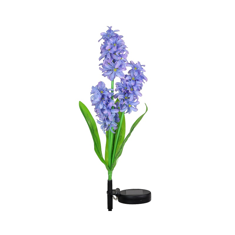 Φωτιζόμενα διακοσμητικά λουλούδια LED με ηλιακό πάνελ – 2pcs – 150326 – Purple Κωδικός: 150326_pu